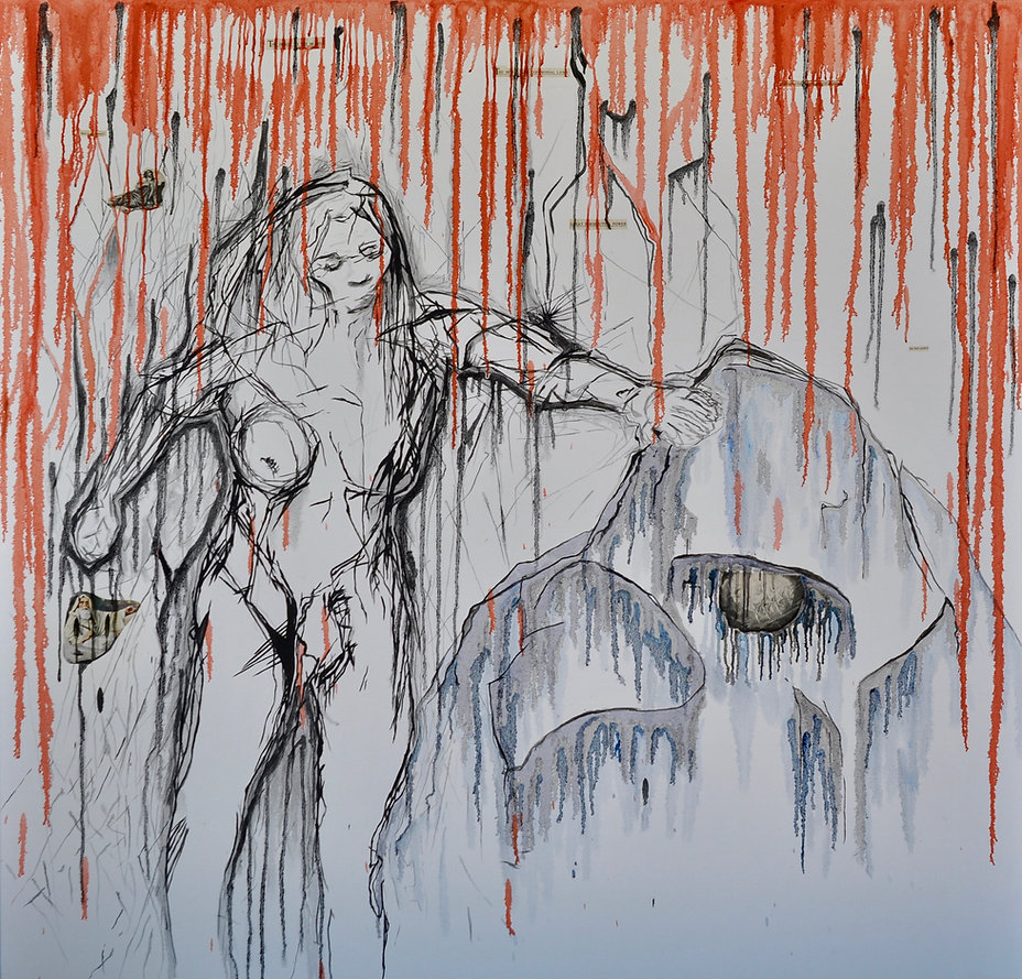 She wasn't kicked out, she left - Oil on Canvas Travis De Vries 2019 .jpeg