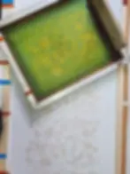 The messy and chaotic bts of screen printing and natural dye prep.