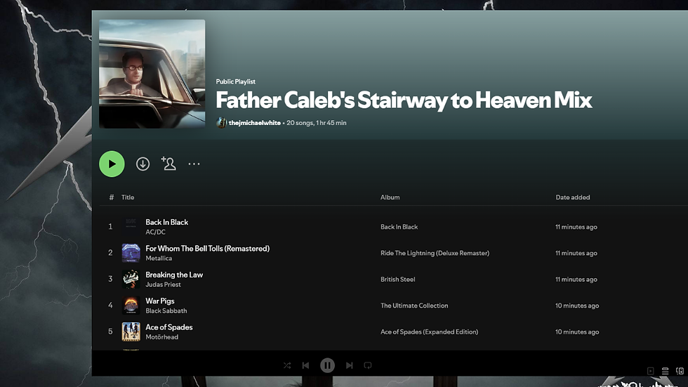 Listen to Father Caleb's Official Playlist!