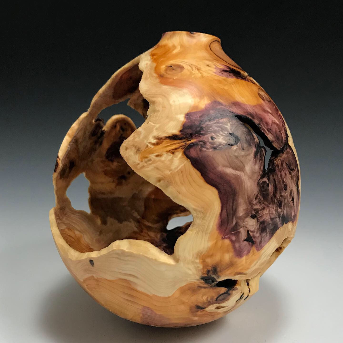 No Glue Required - Yew Root Ball Vessel