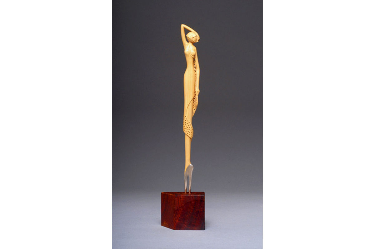 Lady in Silver Heels