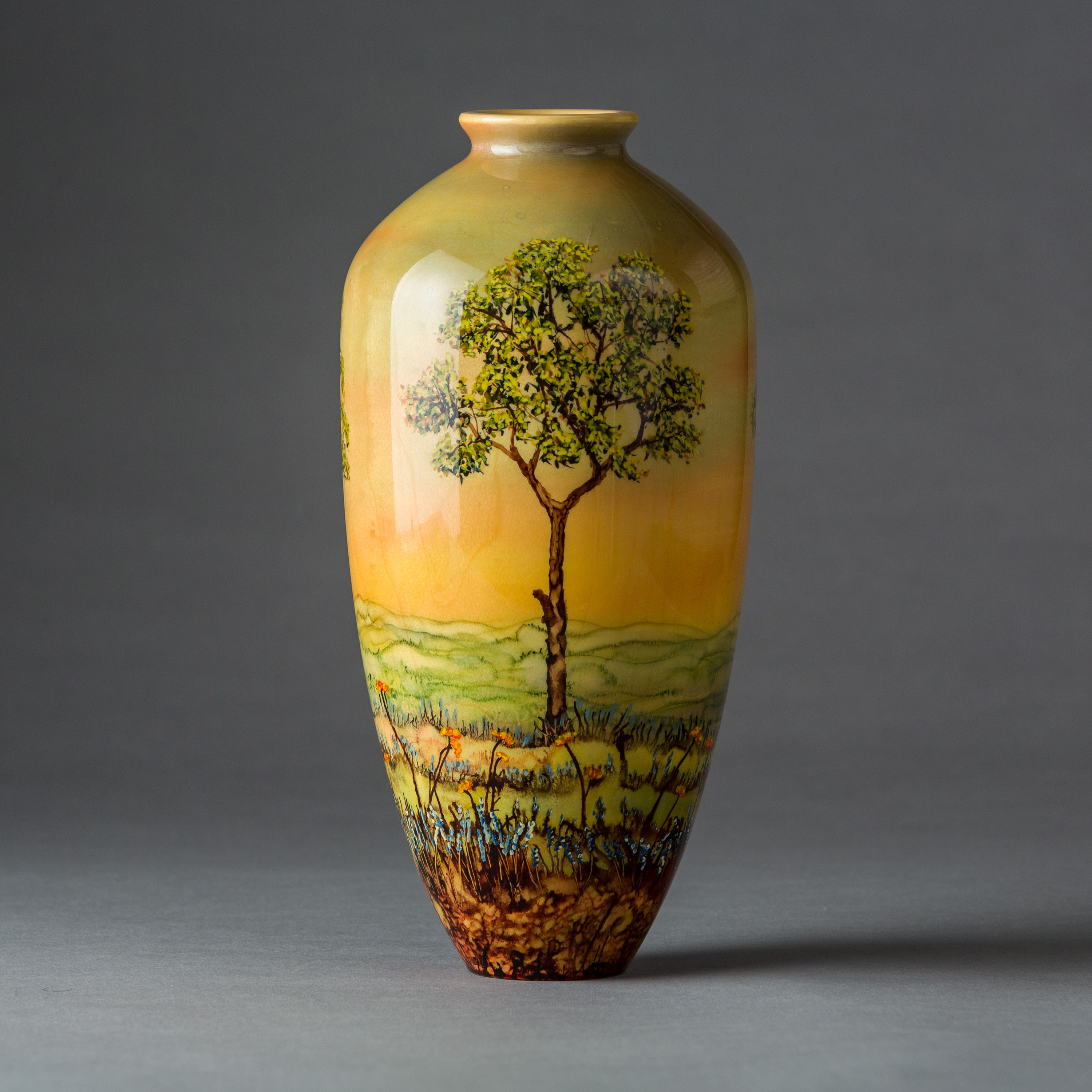 #901 - Orange and Blue Flowers