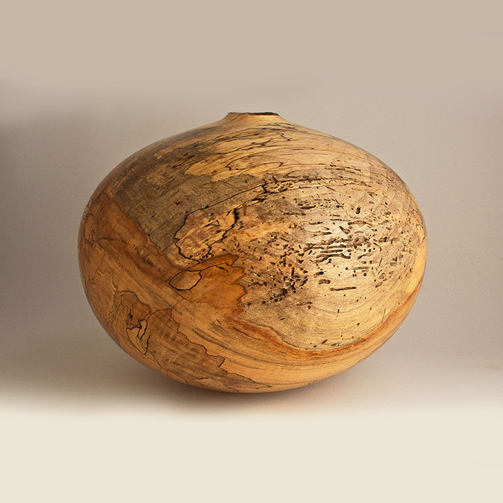 Thumbnail: Spalted Wormy Natural Maple Hollow