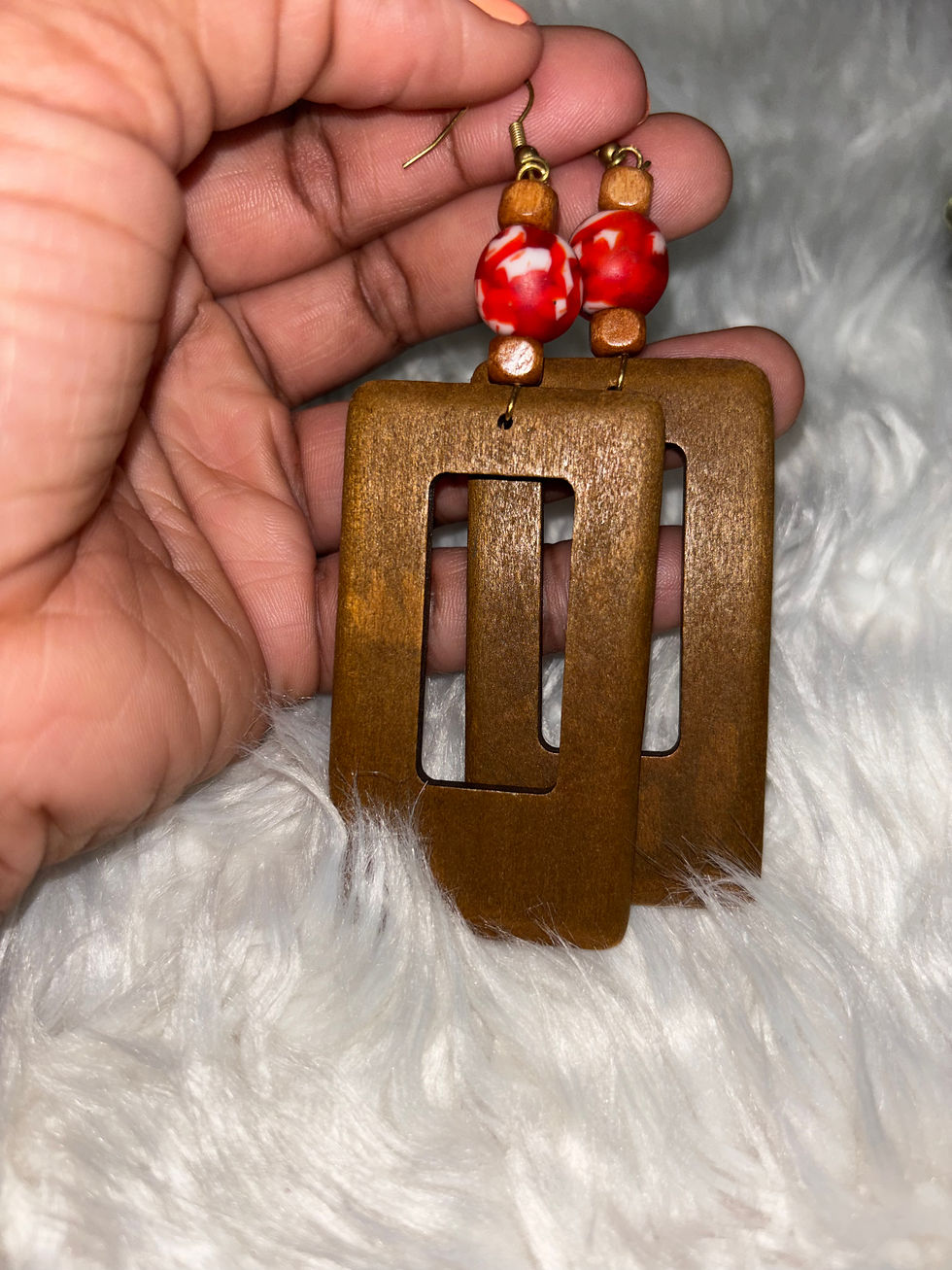 Thumbnail: Brown Peekaboo Earrings