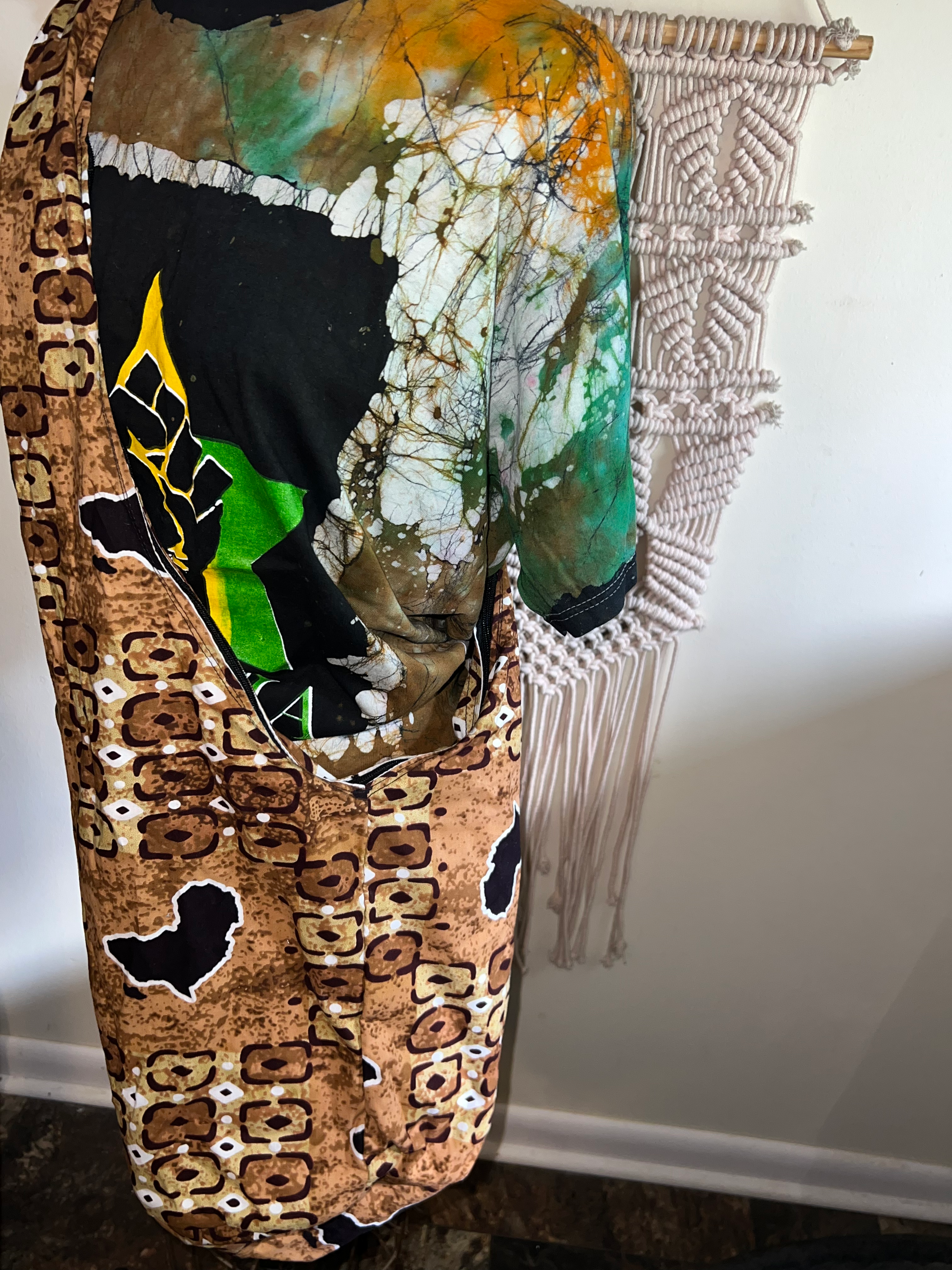 Shades of Brown Africa Hobo Bag