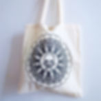 Skull kaleidoscope tote bag