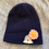 Thumbnail: Anvaya Feats - Knit Hat (Dk Blue with flower and rainbow)