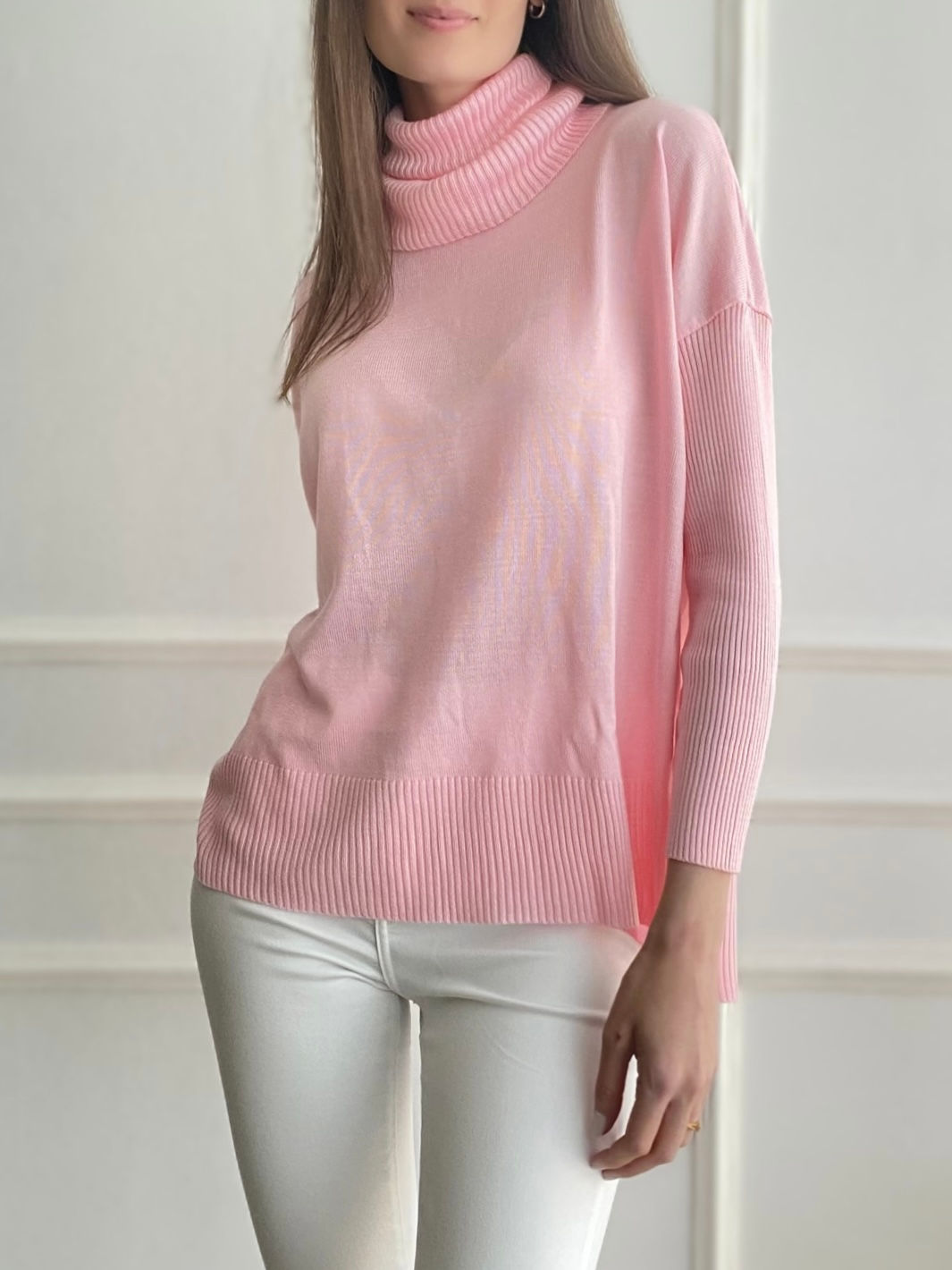BLUSA TRICÔ FIORELA ROSA