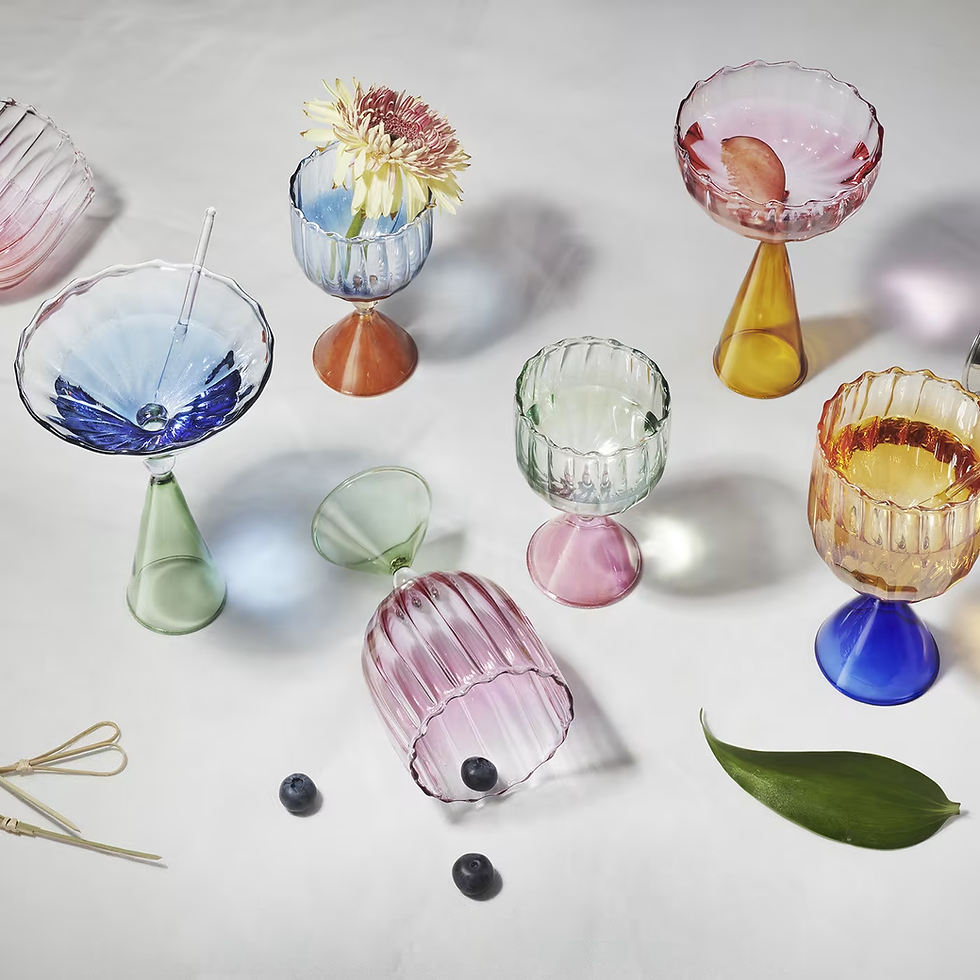 Miniatura: TAÇA LOTUS PINK E LARANJA