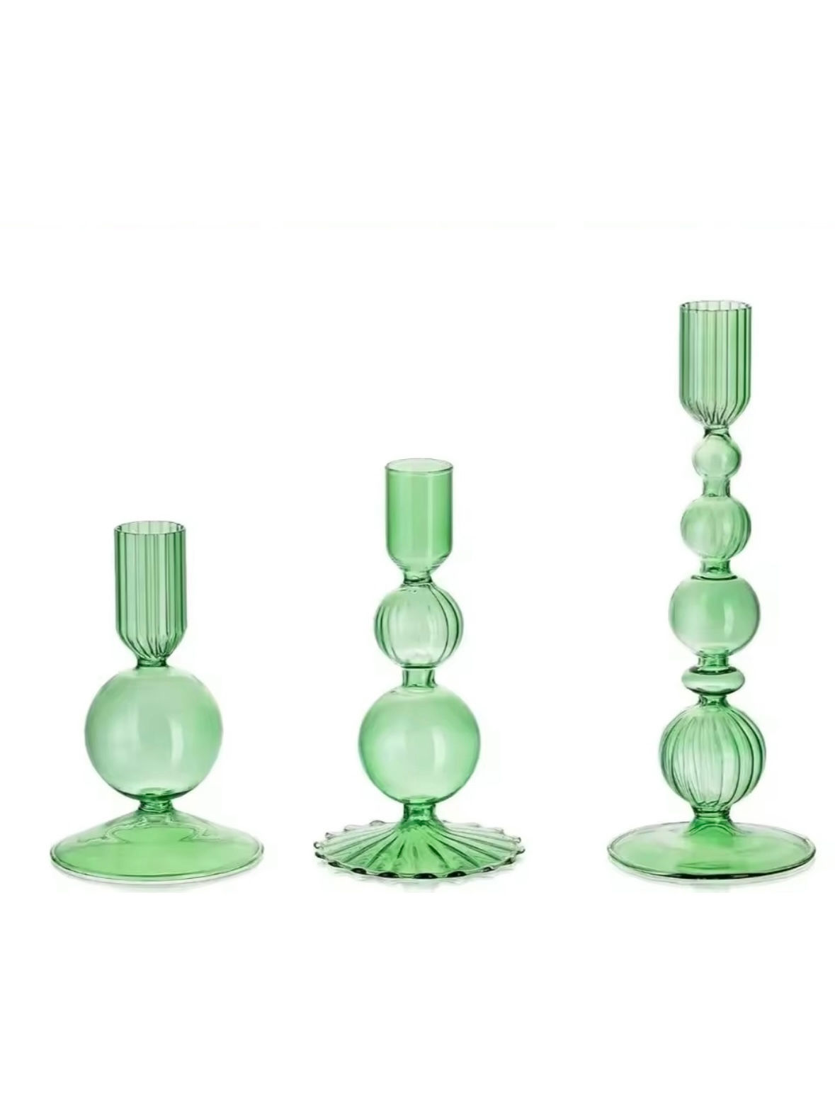 CONJUNTO DE CASTIÇAIS ALESSA VERDE