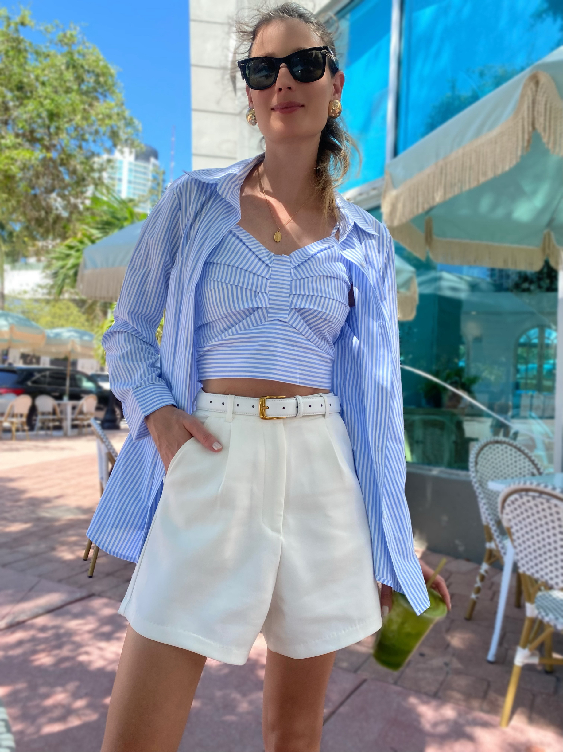 SHORTS DE ALFAIATARIA FIRENZE BRANCO