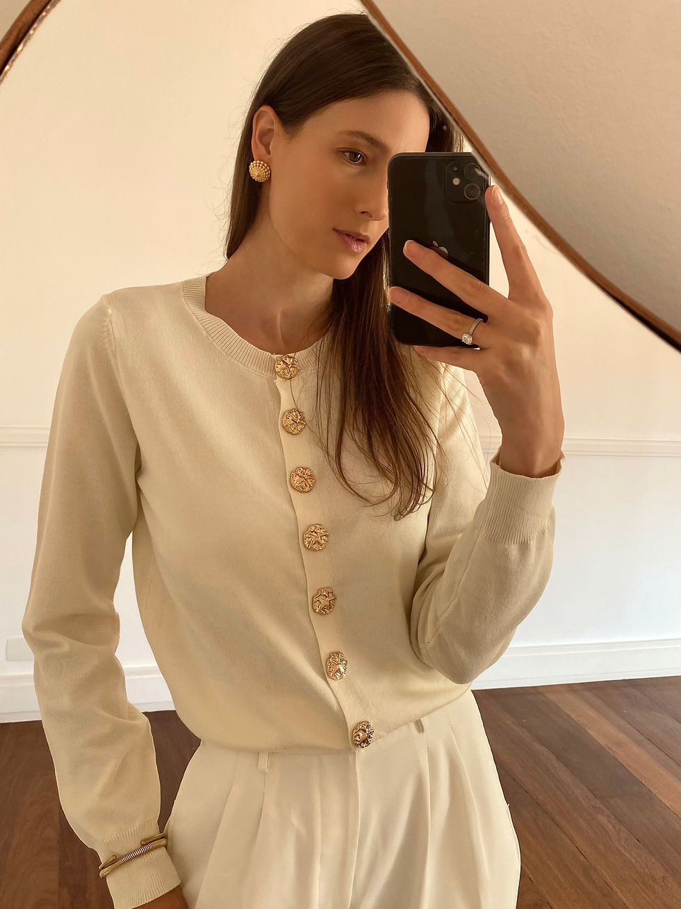 Miniatura: CARDIGAN MILENA OFF WHITE