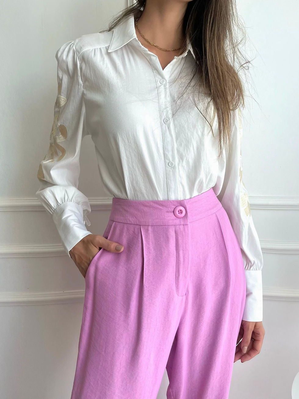 Miniatura: CALÇA PANTALONA HALANA LILÁS
