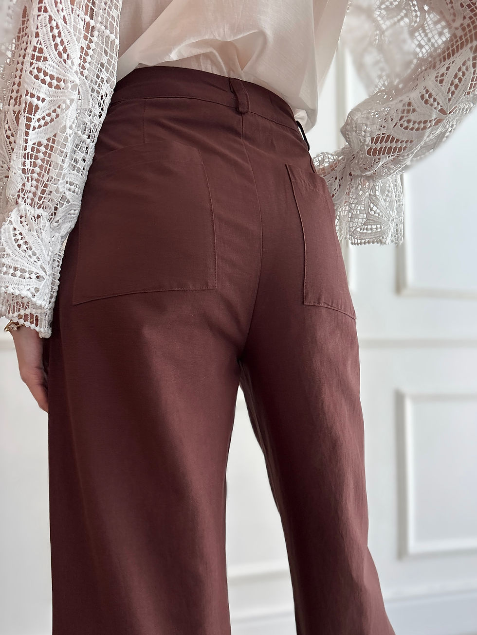 Miniatura: CALÇA PANTALONA MARIAH MARROM