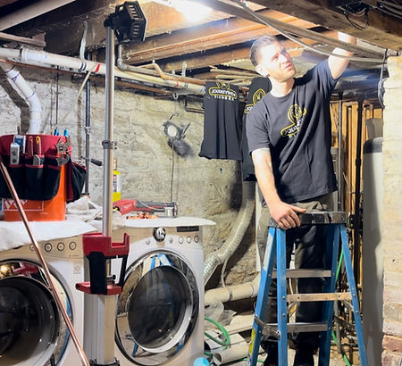 working plumber