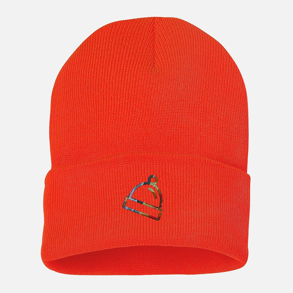 Thumbnail: WD Embroidered Knit Cuffed Logo Beanie
