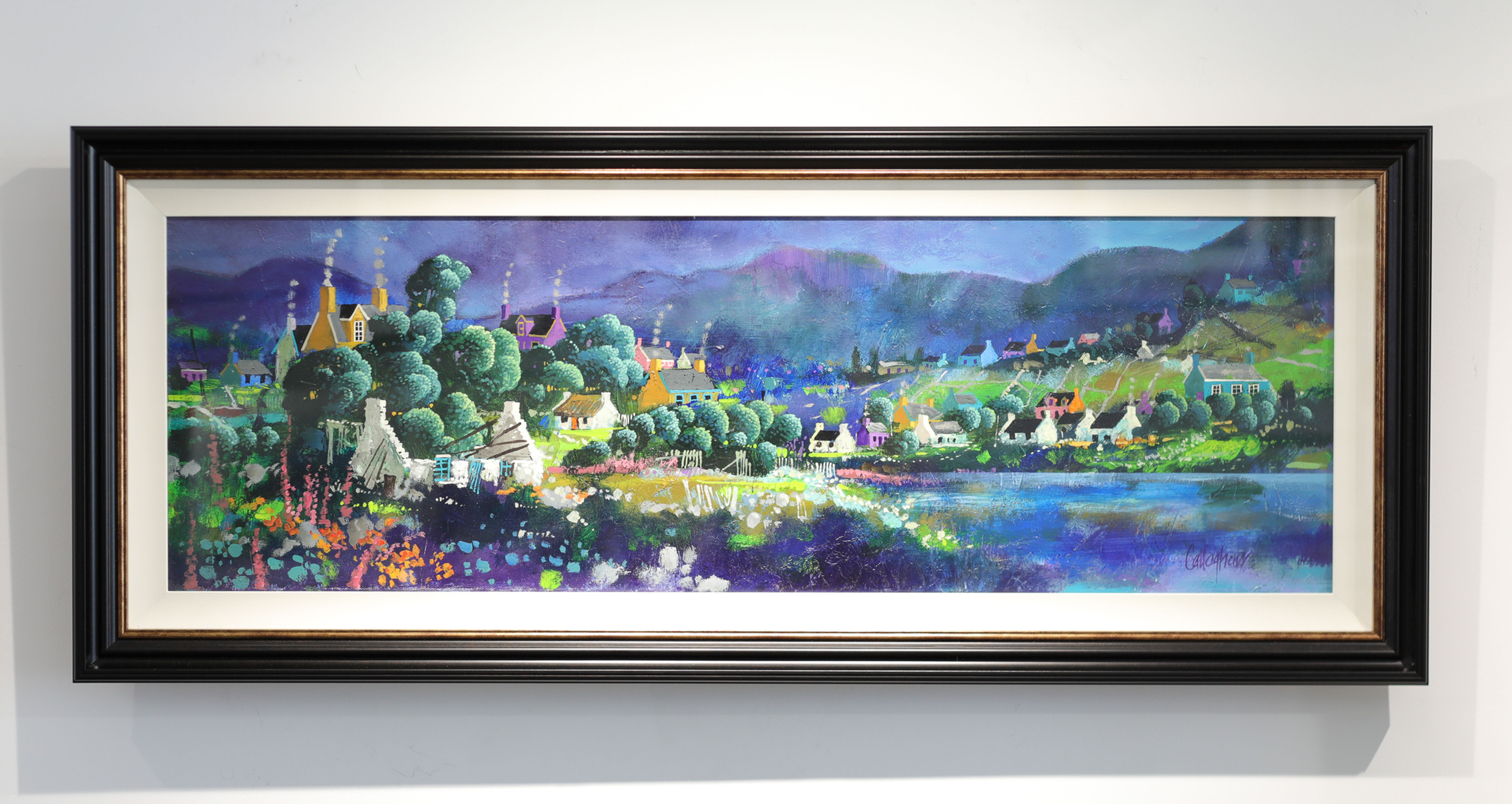 George Callaghan 'Cottages by the Lake'(SOLD)
