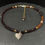 Miniature : Collier coeur d'artichaut et grenats