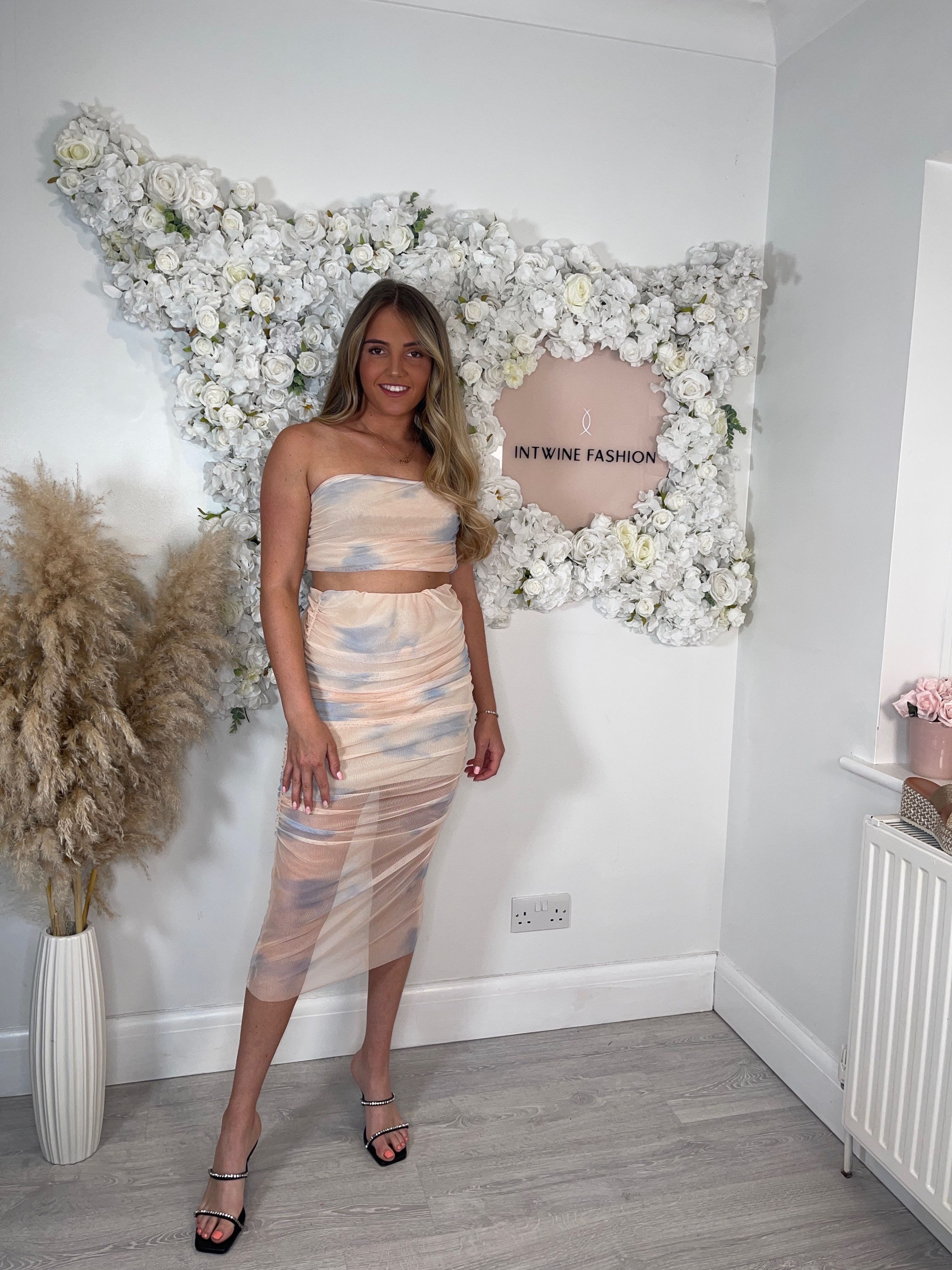 Mesh marble two piece 