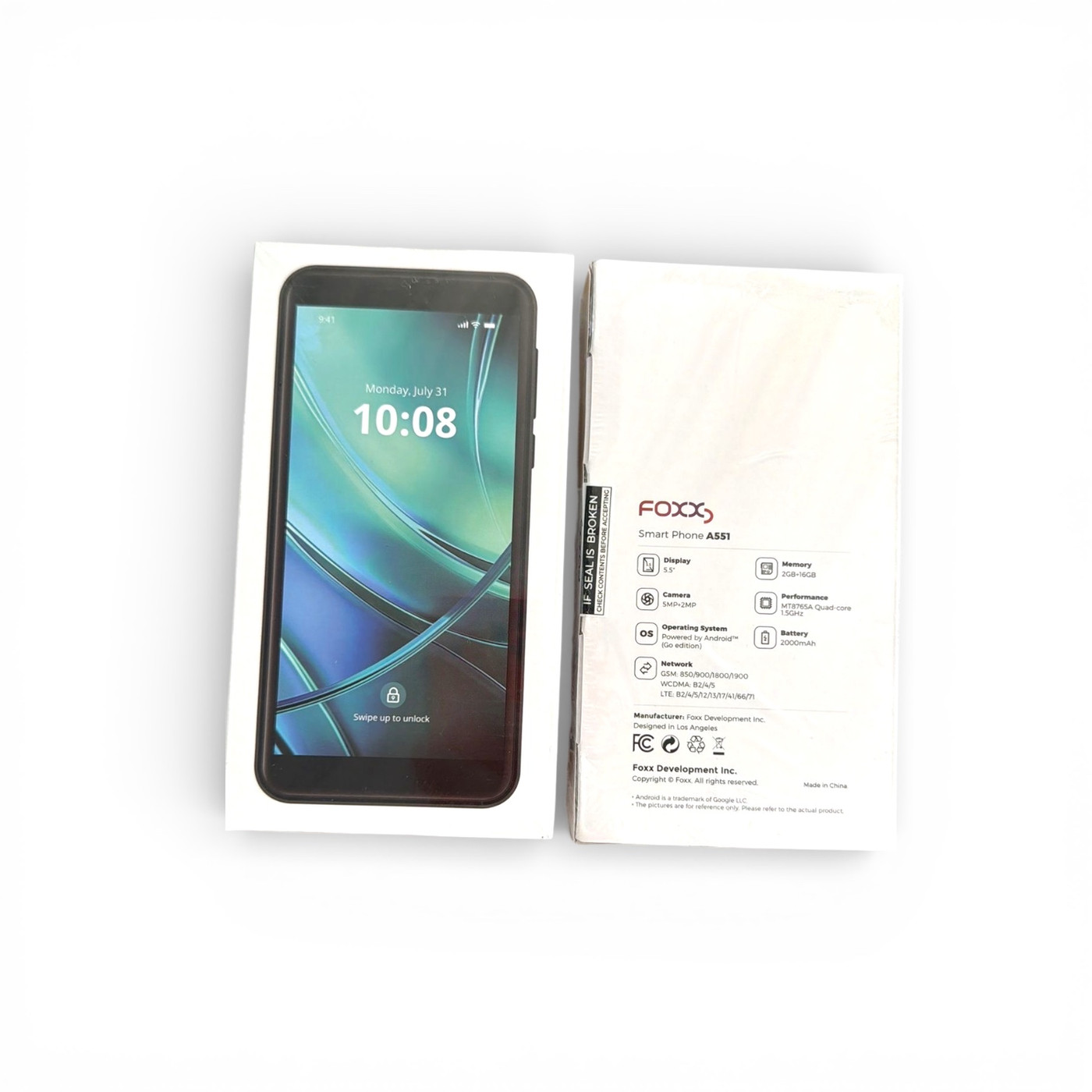 FOXX Smart Phone A551 (2GB RAM / 16GB, 5.5”, Android Go, Dual SIM)
