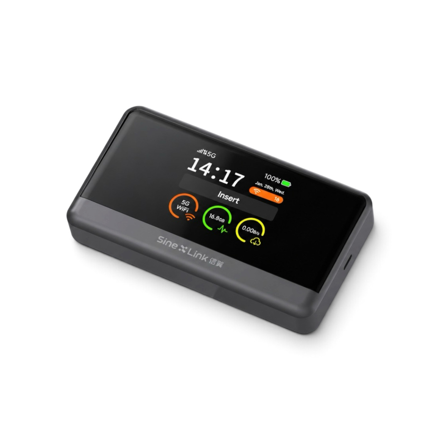 SineLink Portable 5G WiFi Router with eSIM + Nano SIM