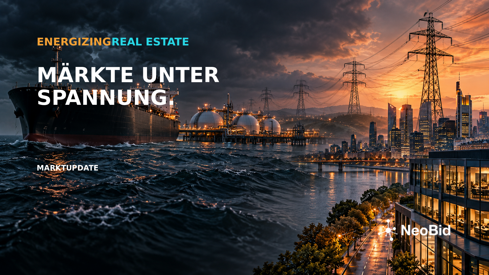 NeoBid featured image for “Energy markets under pressure: oil, gas and electricity prices rise amid geopolitical tensions”.