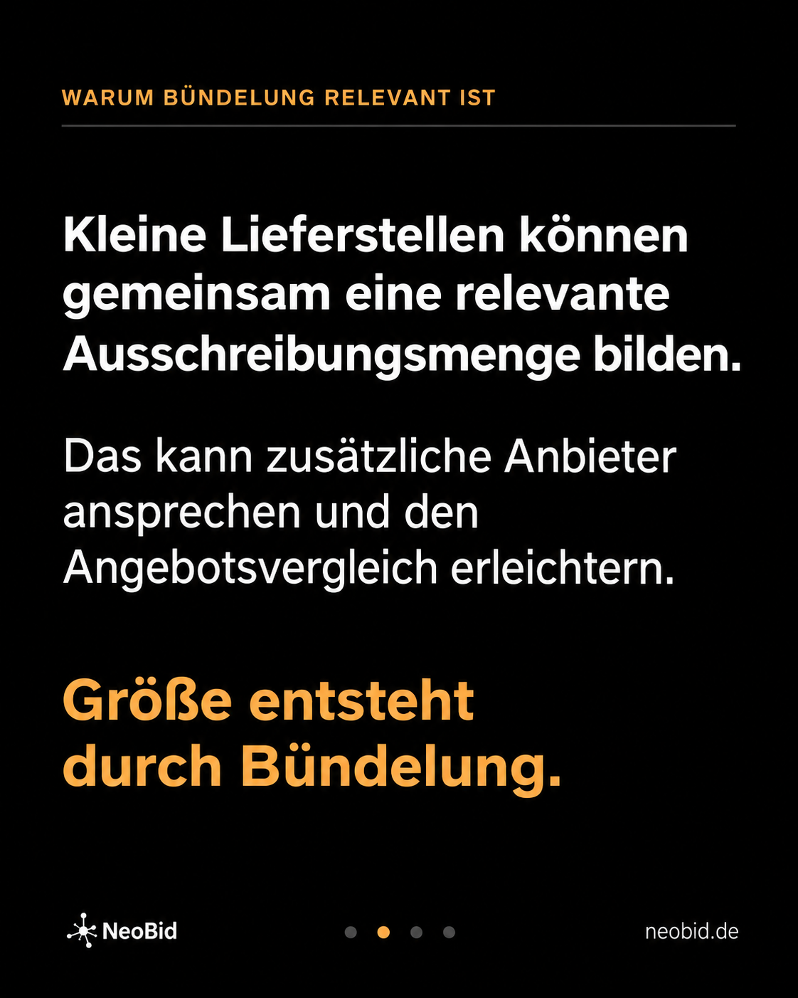 Kleine Lieferstellen können gemeinsam eine relevante Ausschreibungsmenge bilden.