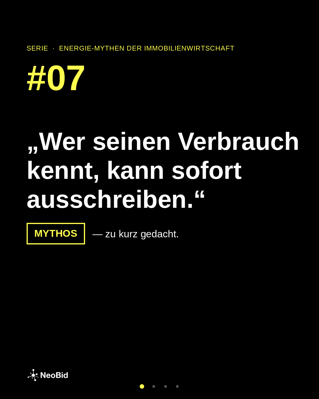 Energie-Mythos #7: Wer seinen Verbrauch kennt, kann sofort ausschreiben – zu kurz gedacht.