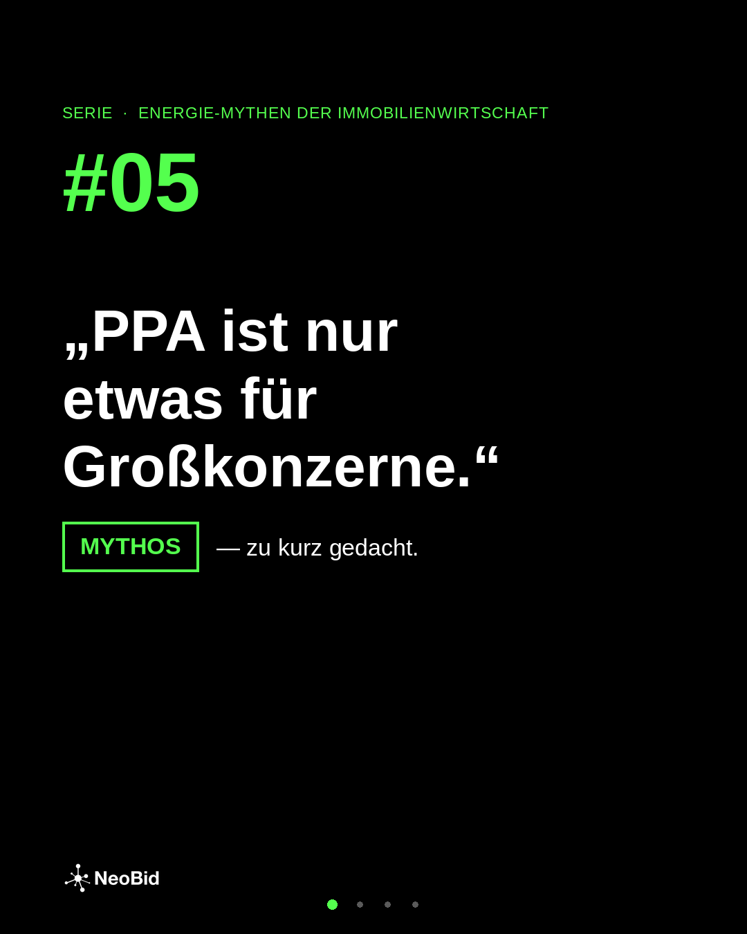 Energie-Mythos 5: PPAs sind nur etwas für Großkonzerne – eine zu enge Betrachtung.