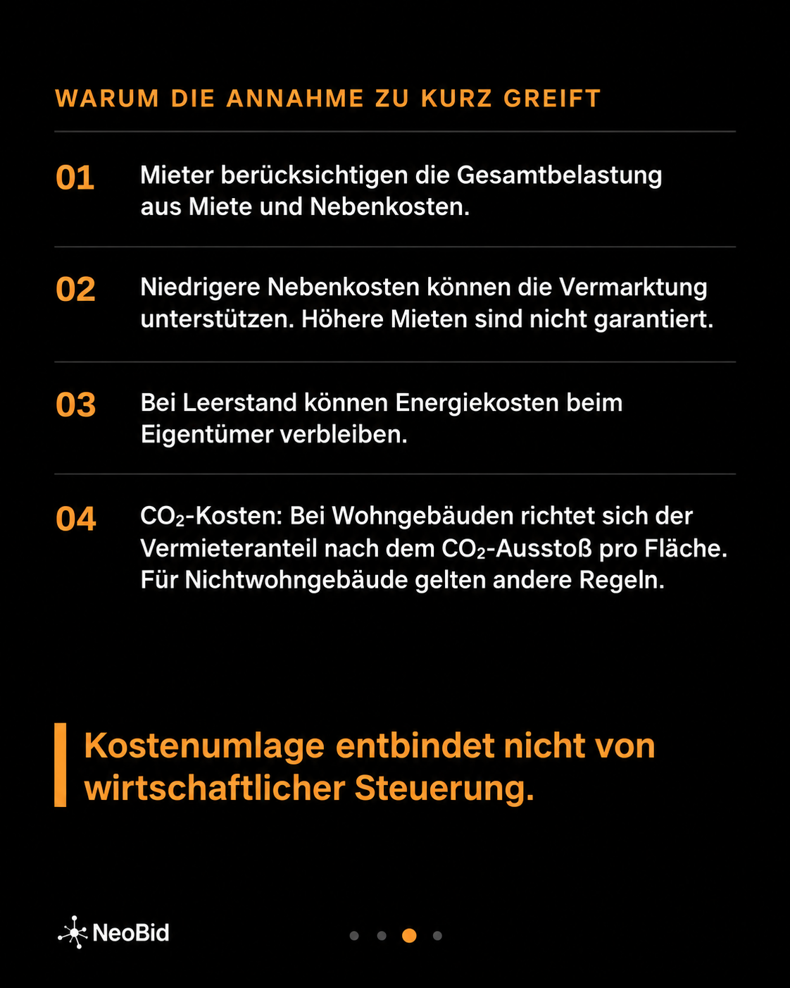 Energiekosten betreffen Eigentümer durch Gesamtmietbelastung, Leerstand und gesetzliche CO₂-Kostenanteile.