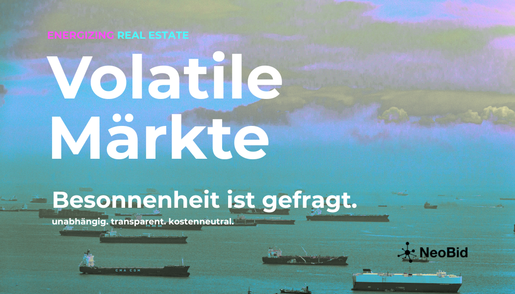 Ships at sea with the heading “Volatile markets — a measured response is needed”.