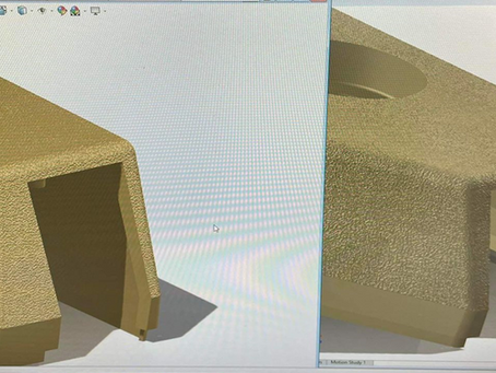 Tailored Texture Design: SolidWorks Project for Steering Cowl Cover