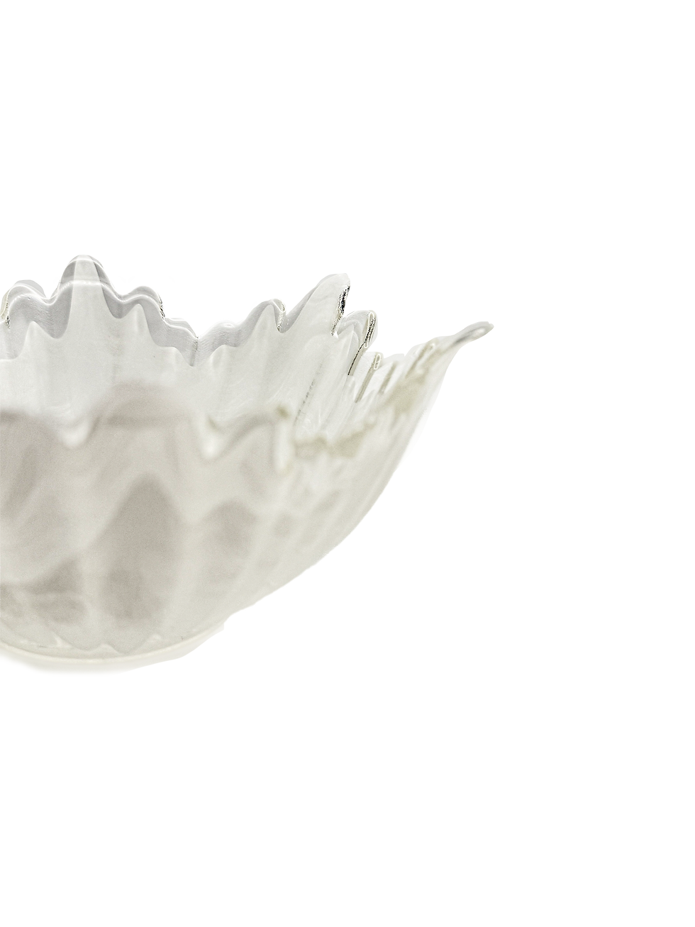 Thumbnail: Hand Blown Glass Handkerchief Bowl