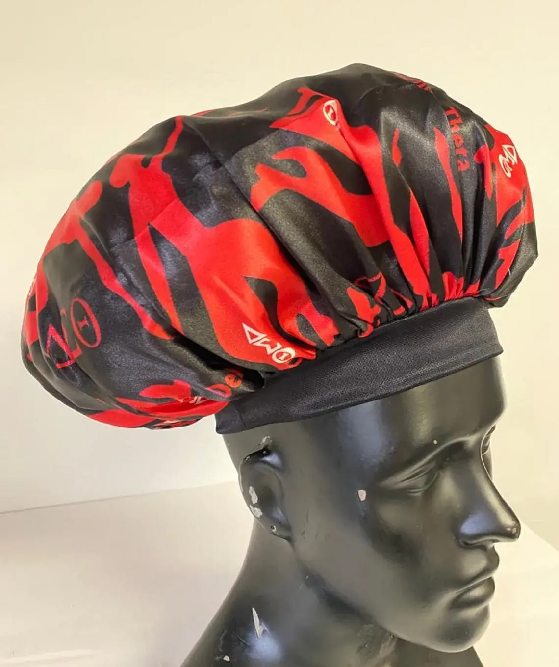 Polyester Sleeping Cap- DELTA SIGMA THETA- Satin Bonnet
