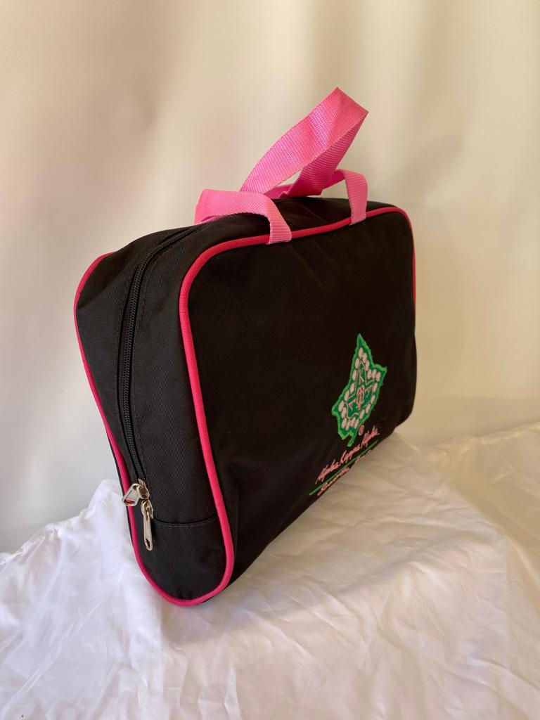 Thumbnail: ALPHA KAPPA ALPHA (AKA) Cosmetic Bag Set Makeup Organizer Travel Kit, Polyester
