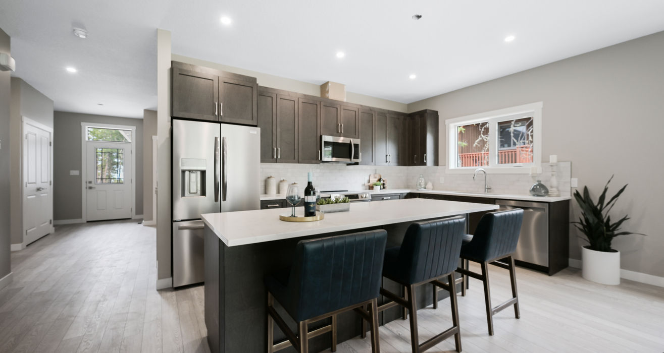 The Willow's oversized kitchen island