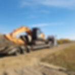 Excavator on site in Central Alberta
