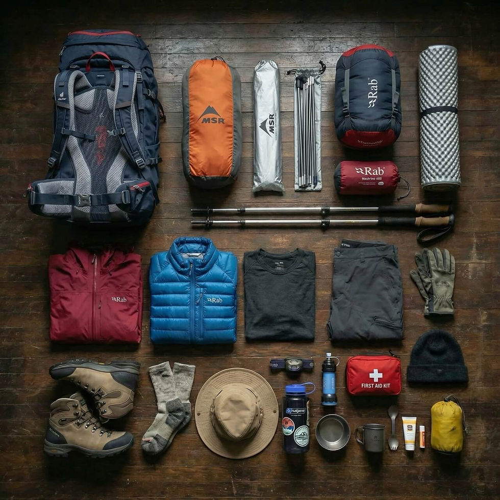 Backpacking gear
