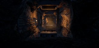 Cave Section, Set Dressed
