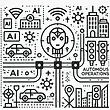 DALL·E 2025-02-26 09.52.39 - A minimalistic black and white line-art icon representing 'Au