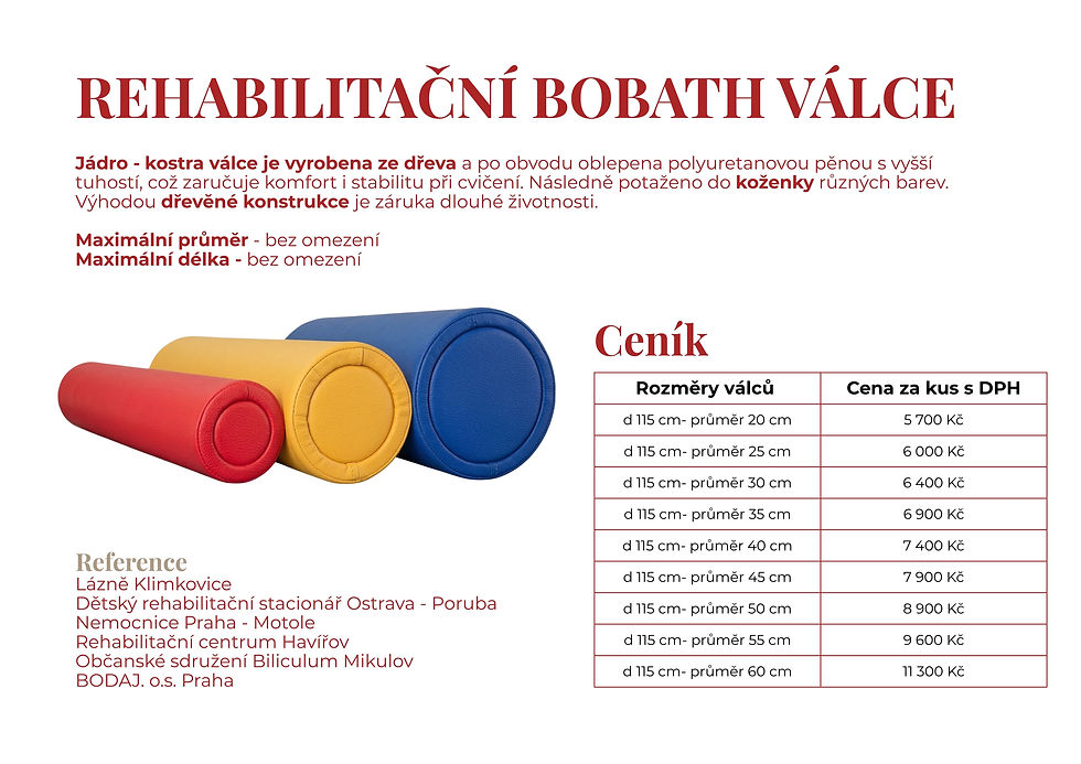 REHABILITAČNÍ BOBATH VÁLCE