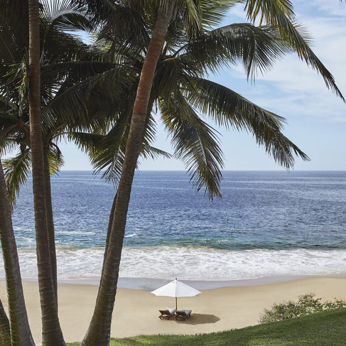 Beach at four seasons tamarindo in Mexico