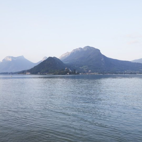 Lake view at l'Auberge du Père Bise in Annecy