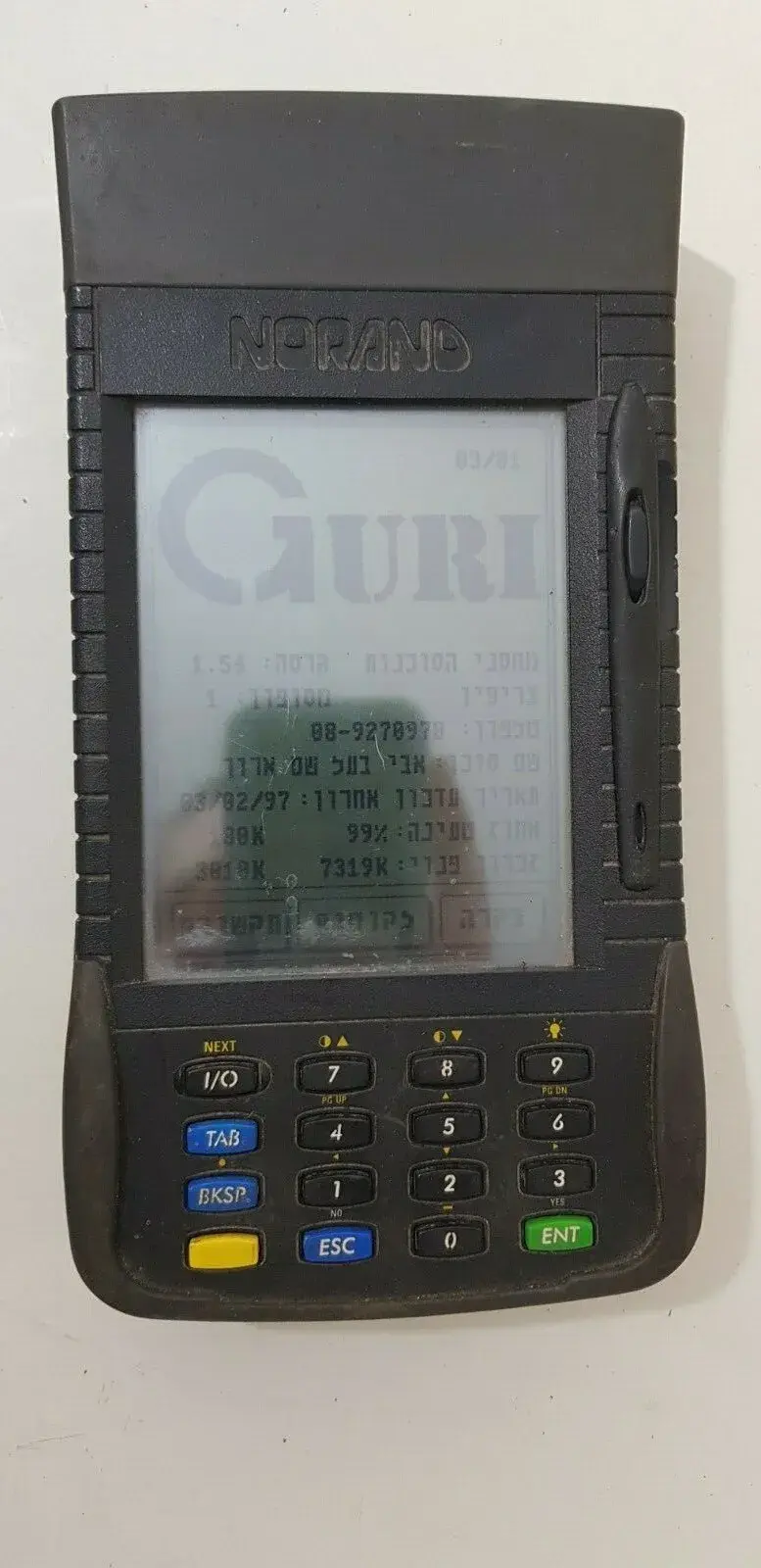 Intermec Norand Pen Key 6100 Industrial rugged Handheld computer with batterys