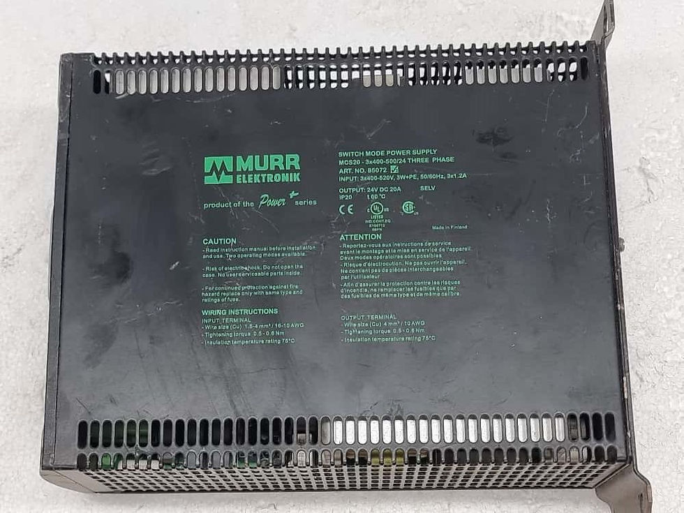 Murr Electronik MCS-20-3X400-50024 Switch Mode Power Supply (55072)