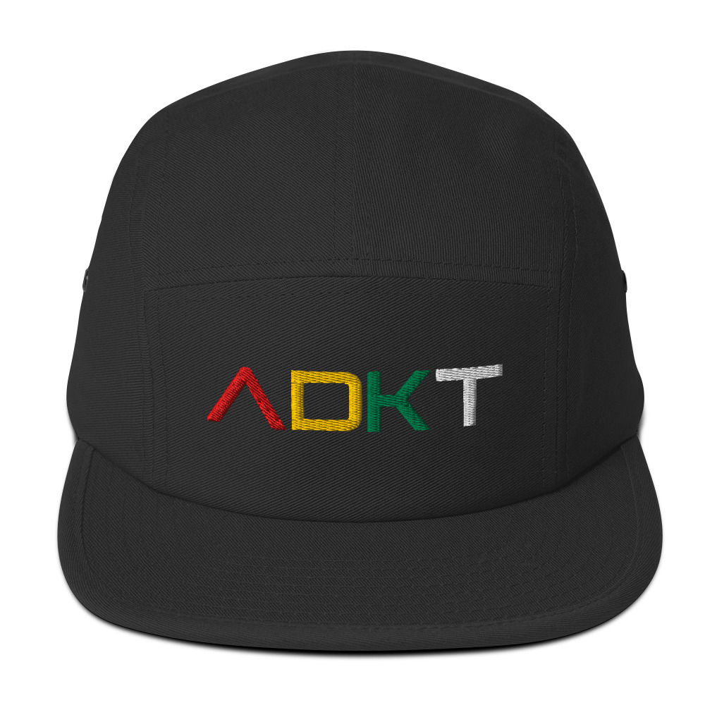 Five Panel Camper Hats - Rasta Logo
