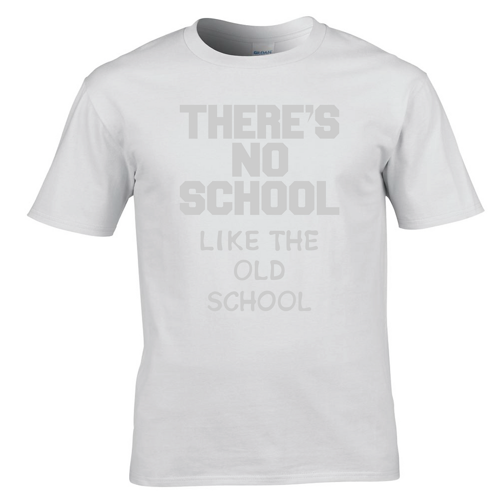 Миниатюра: There's No School Like the Old School - White T-Shirt