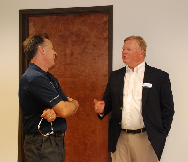 Bob Van Deventer chatting with Kevin
