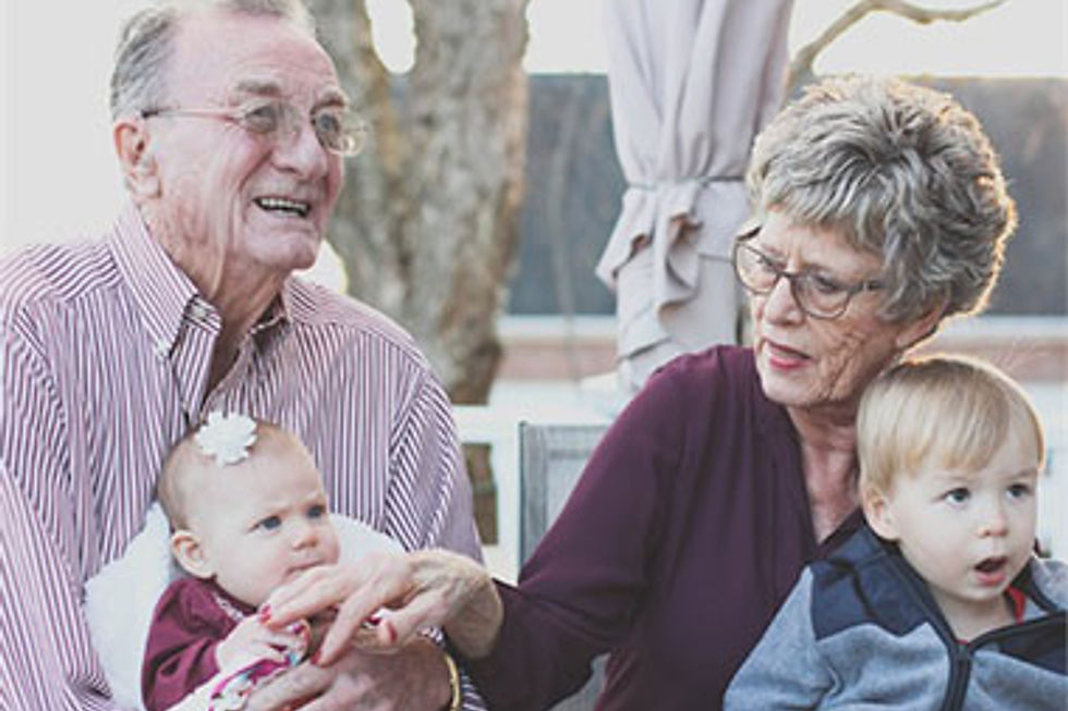 grandparents with grandkids