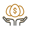hands holding nest egg graphic